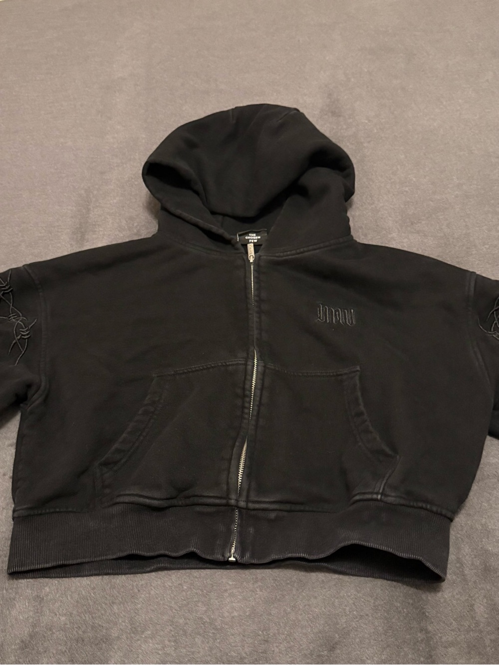 Mary Wyatt Immure Cropped Zip Hoodie | Size: Large